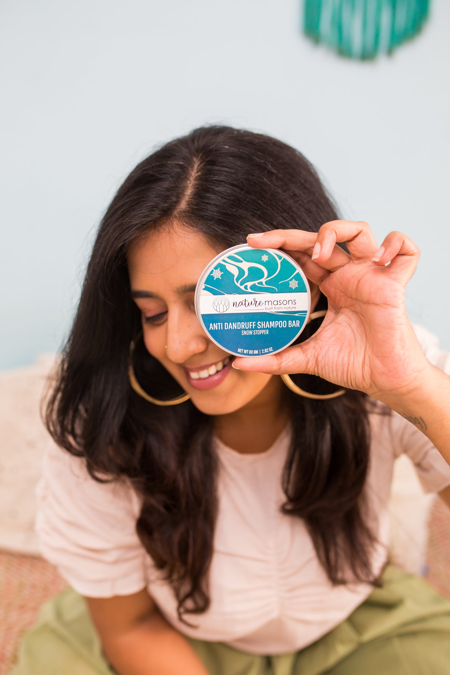 Snow Stopper - Anti Dandruff Shampoo Bar (Sulphate Free) The Nature Masons