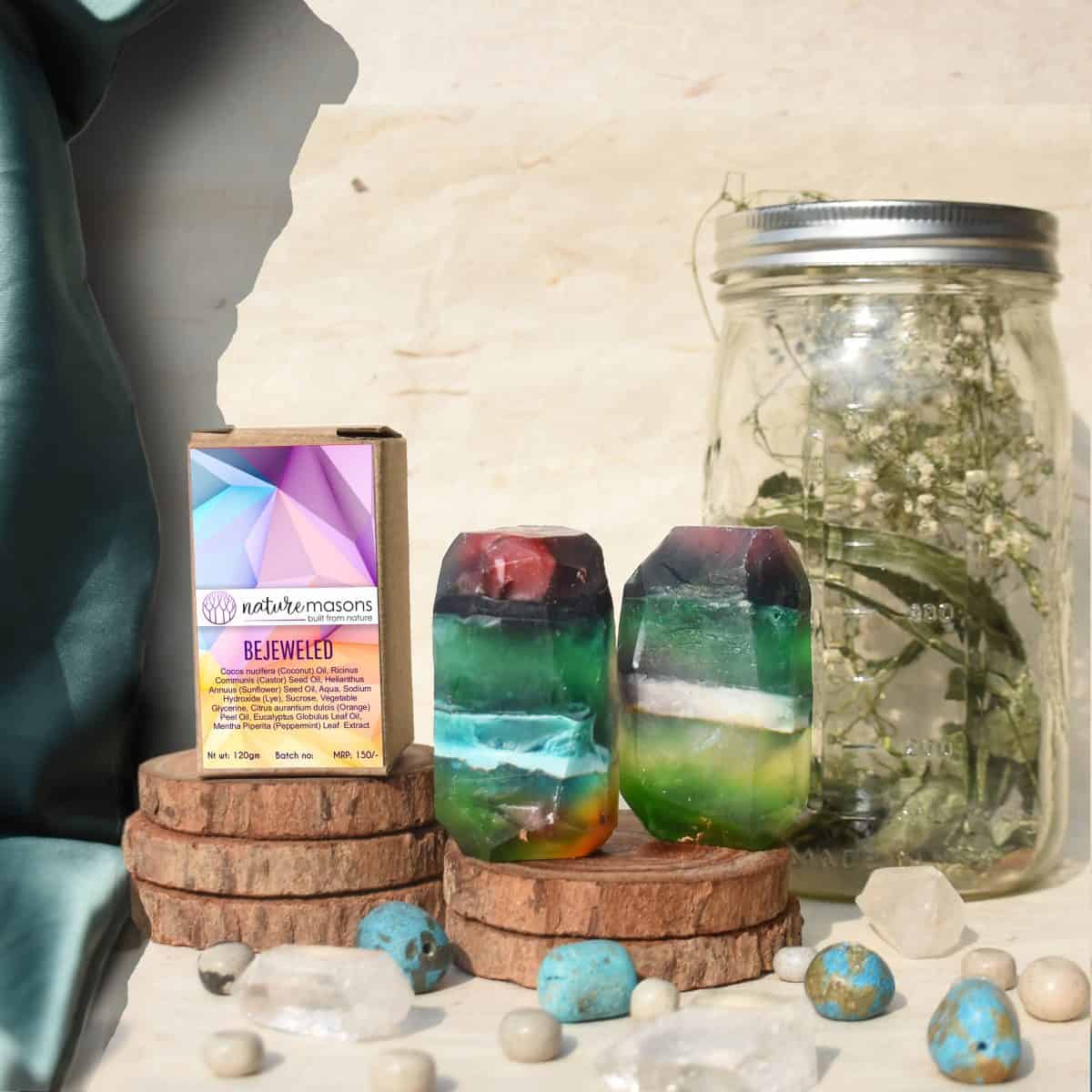 Handmade Organic Glycerine Soap – Be Jeweled The Nature Masons