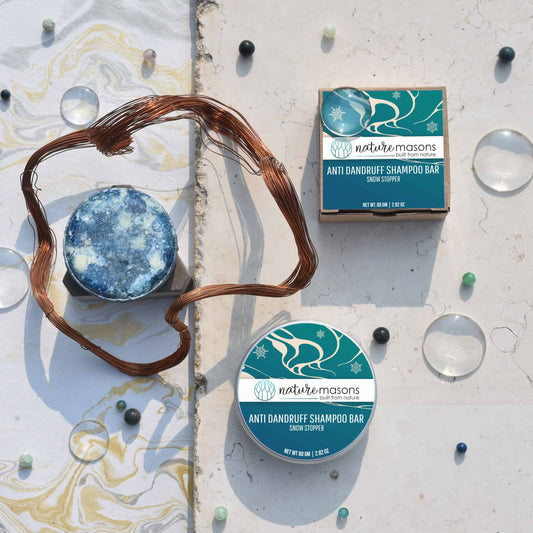 Snow Stopper - Anti Dandruff Shampoo Bar (Sulphate Free) The Nature Masons