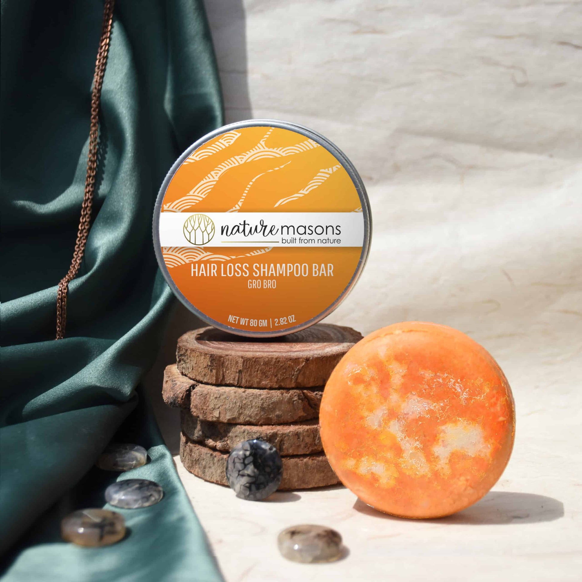 Grow Bro - Hair Loss Shampoo Bar (Sulphate Free) The Nature Masons
