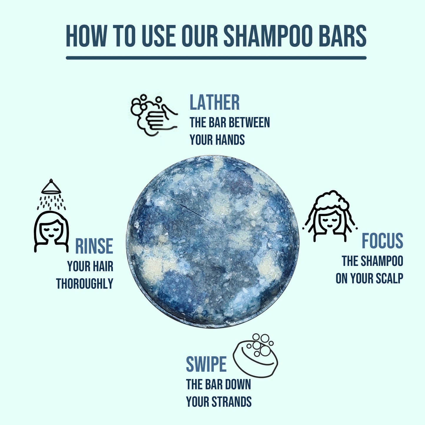 Snow Stopper - Anti Dandruff Shampoo Bar (Sulphate Free) The Nature Masons