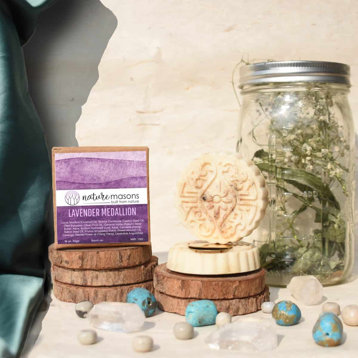 Lavender Medallion Soap Bar The Nature Masons