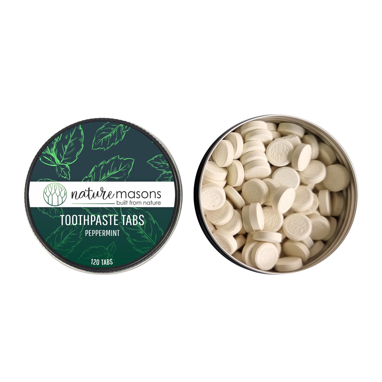Toothpaste Tablets - Peppermint The Nature Masons