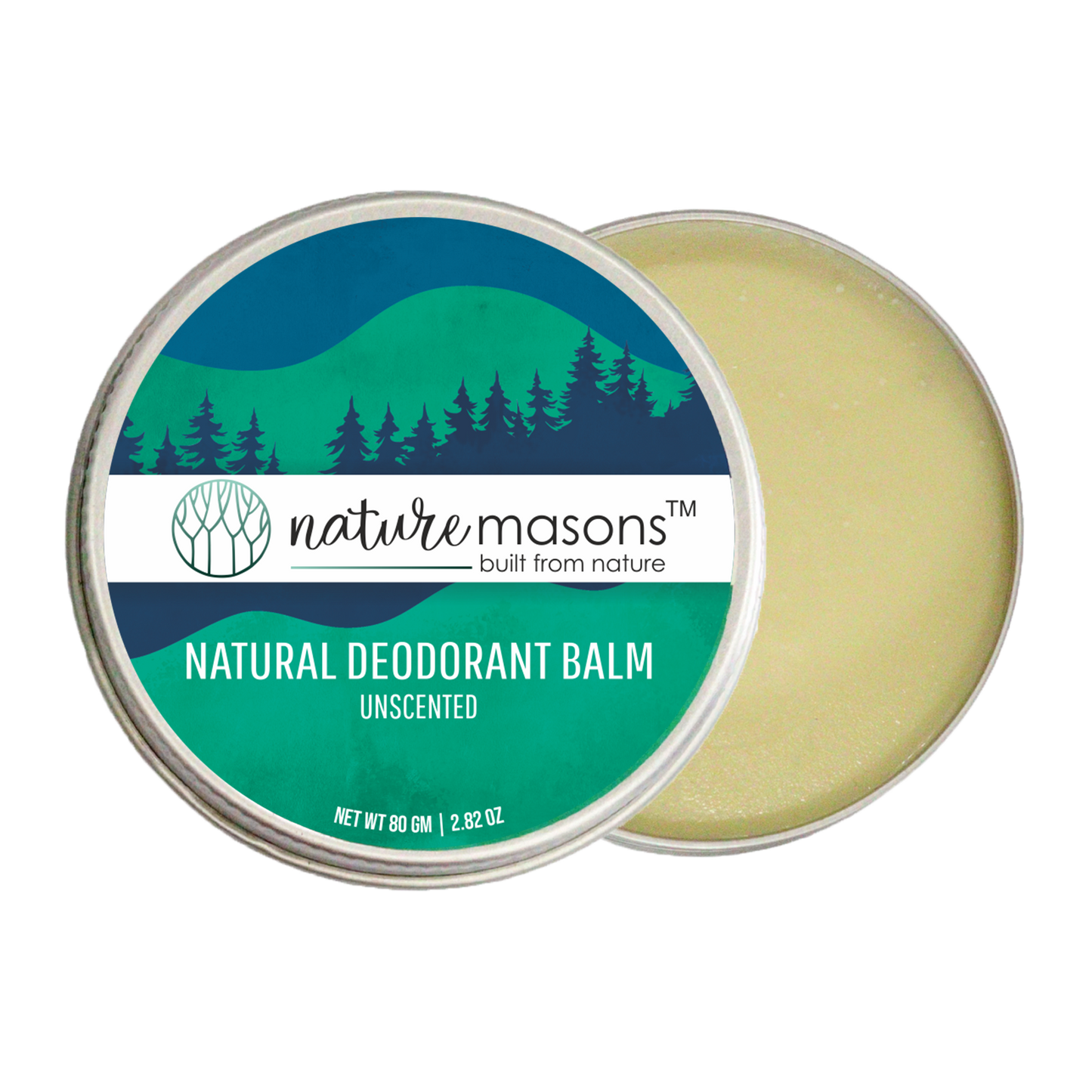Unscented Natural Deodorant Balm The Nature Masons