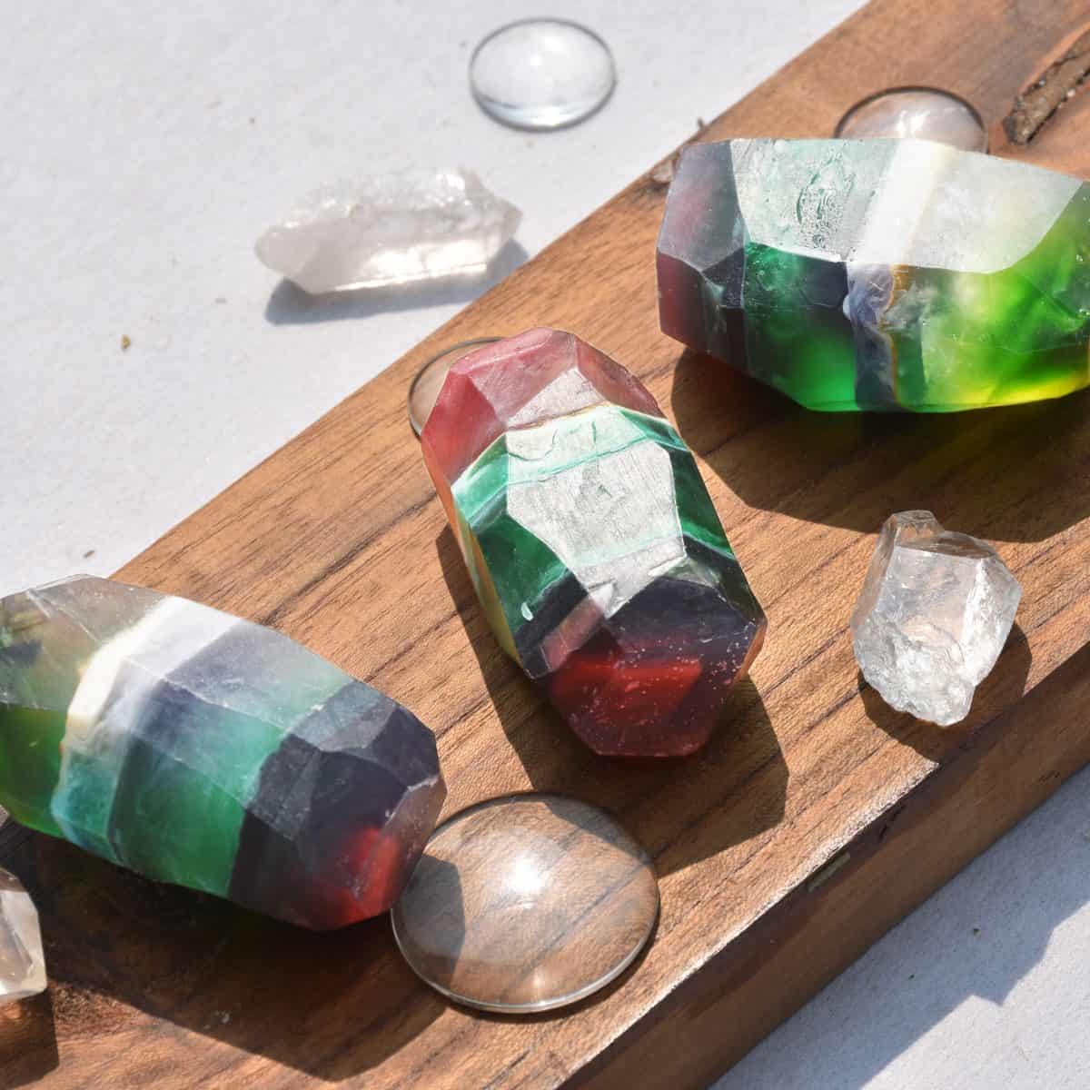 Bejeweled Glycerine Artisanal Soap (Set of 3) The Nature Masons