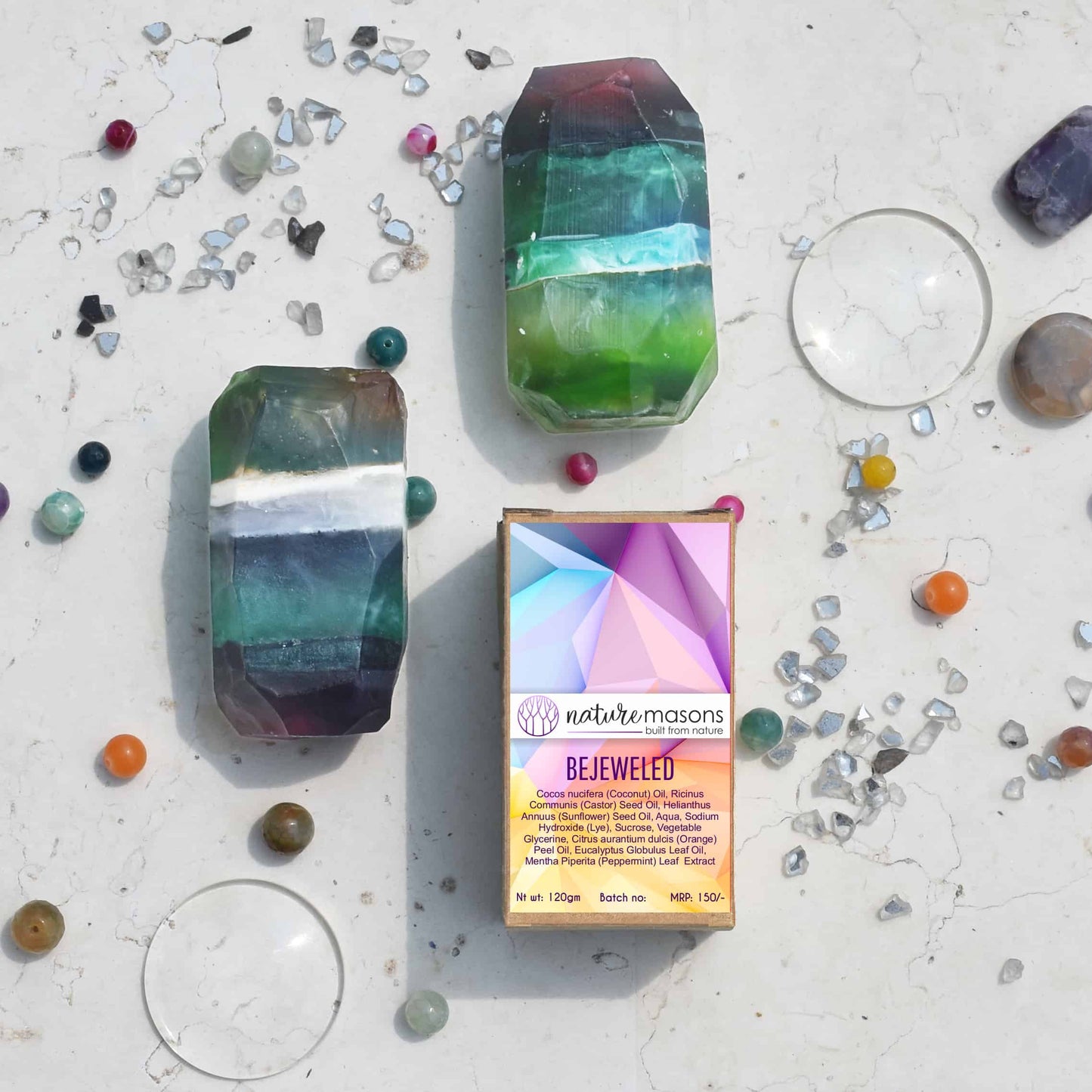 Handmade Organic Glycerine Soap – Be Jeweled The Nature Masons
