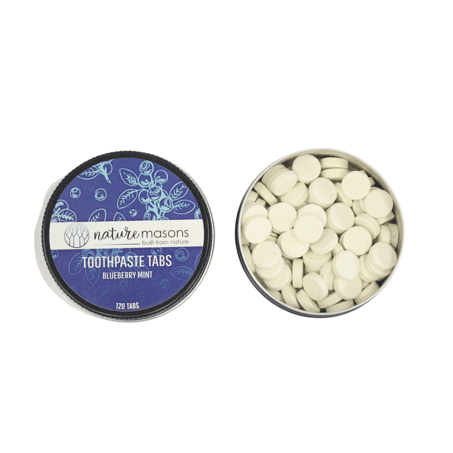 Toothpaste Tablets - Blueberry Mint The Nature Masons