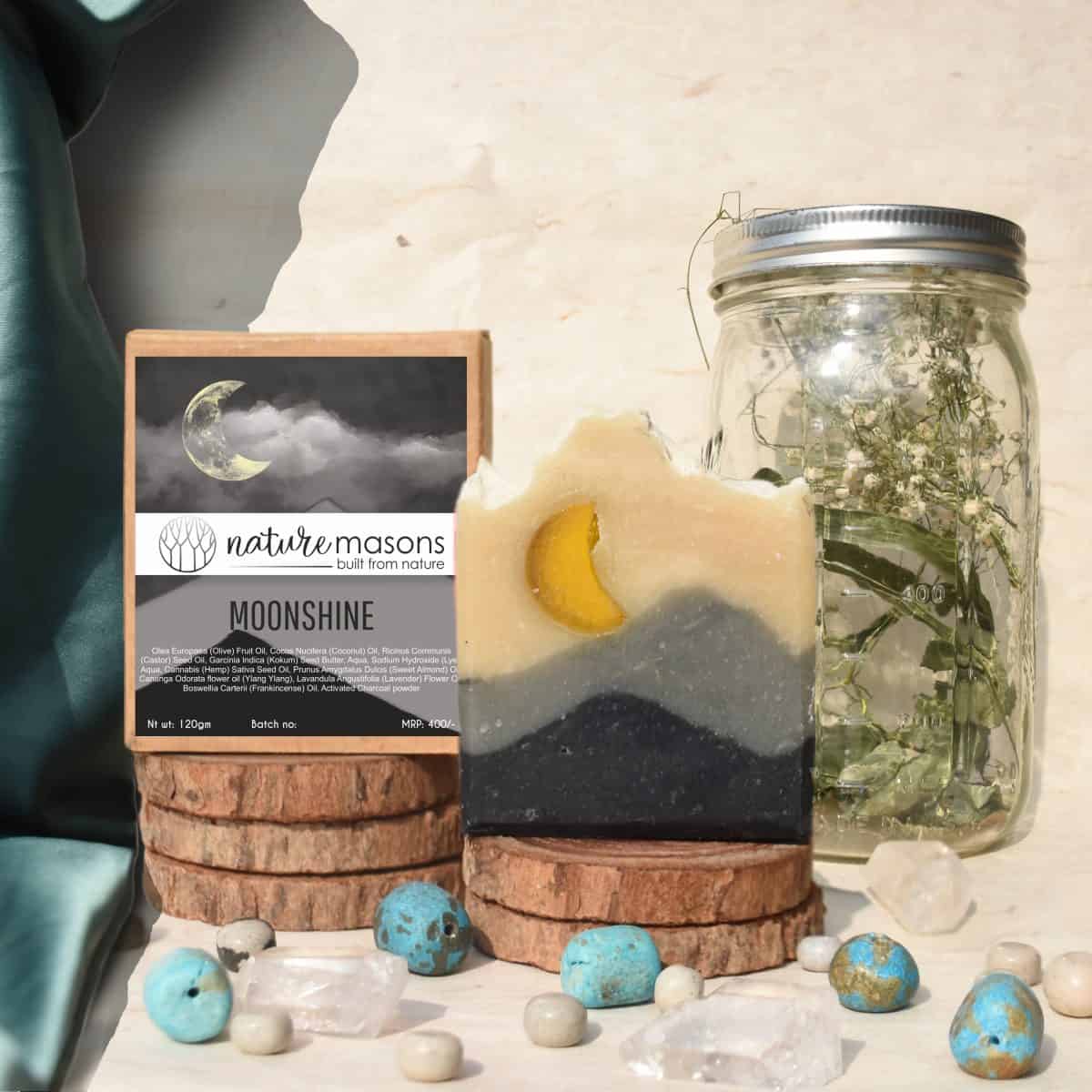 Artisanal Cold Process Soap - Moonshine The Nature Masons