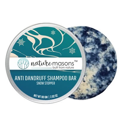 Snow Stopper - Anti Dandruff Shampoo Bar (Sulphate Free) The Nature Masons